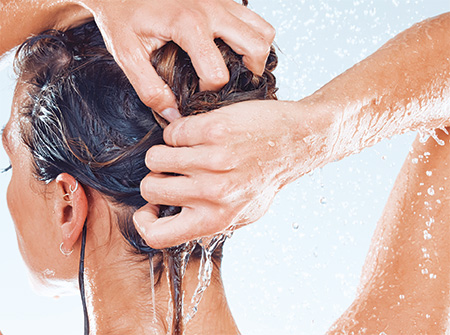 Conditioning Hair in Shower