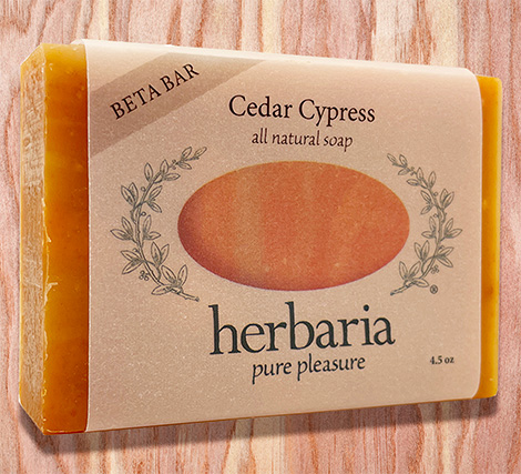 Cedar Cypress soap on cedarwood