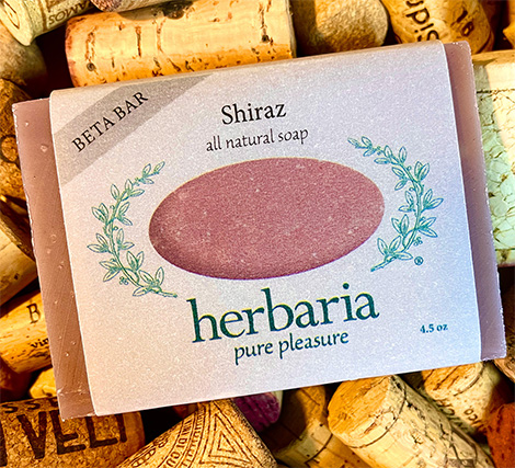 Shiraz Soap on wine corks