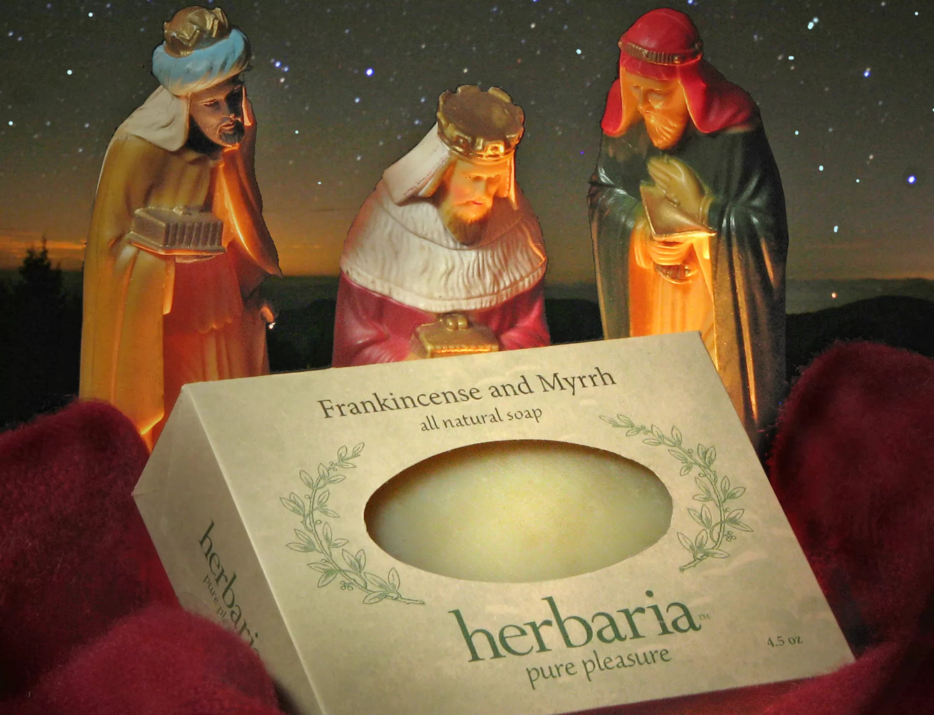Herbaria Frankincense & Myrrh Soap - All Natural - Handmade - Essential Oils
