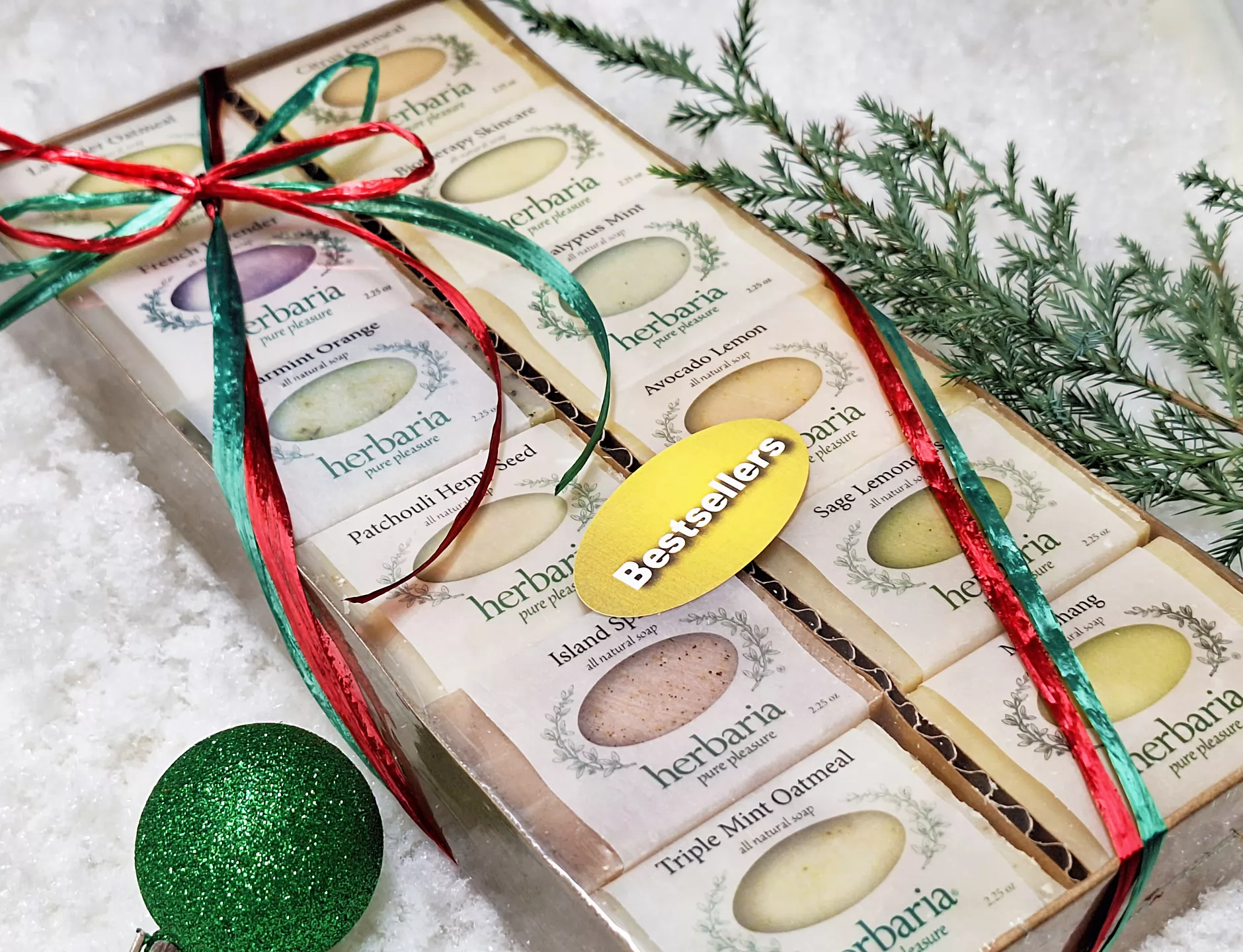 Herbaria 12 Half Bar 6 Gift Set—Bestsellers All Natural Handmade