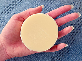 Unscented Conditioner Bar in Hand