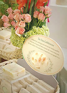 herbaria all natural handmade soap display