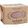 Detailed view of the "French Lavender" all-natural soap packaging from Herbaria