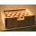 Custom carved wooden soap dish flat bottom