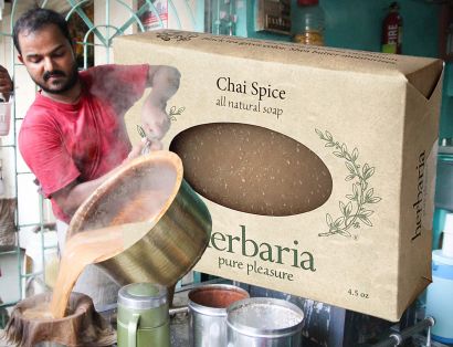 Herbaria all-natural Chai Spice Soap