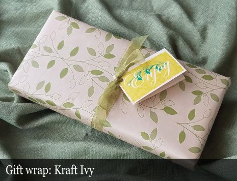 Gift Wrap - Kraft Ivy