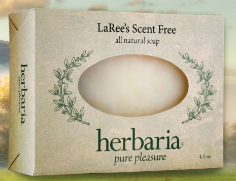 Herbaria all natural LaRee's Scent Free Soap with and without oatmeal