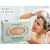 Herbaria Tea Tree Shampoo bar for finer hair with a woman lathering her hair in the shower.