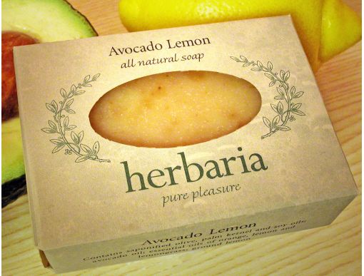Herbaria all natural Avocado Lemon soap