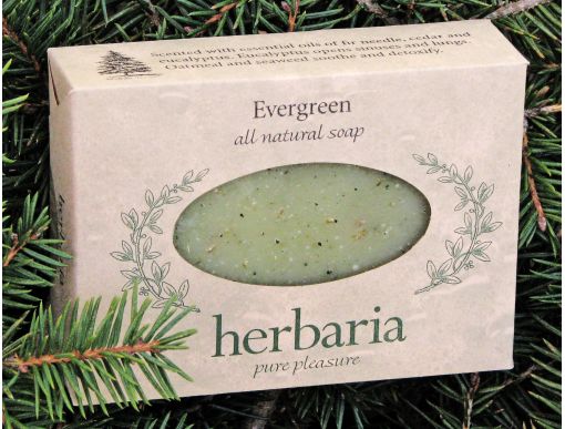 Herbaria all natural Evergreen Soap