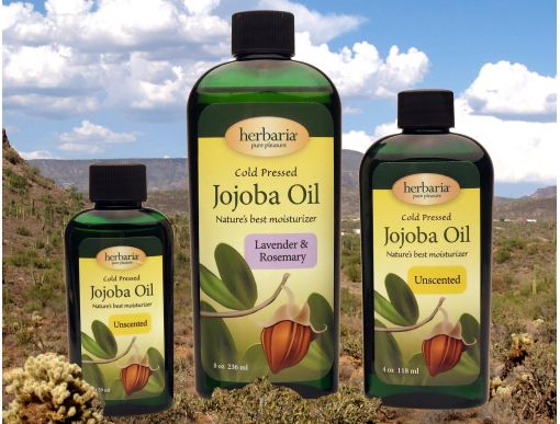Herbaria cold pressed Jojoba Oil unscented and scented