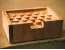 Custom carved wooden soap dish flat bottom