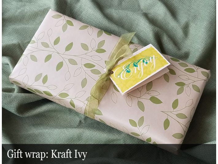 Gift Wrap - Kraft Ivy