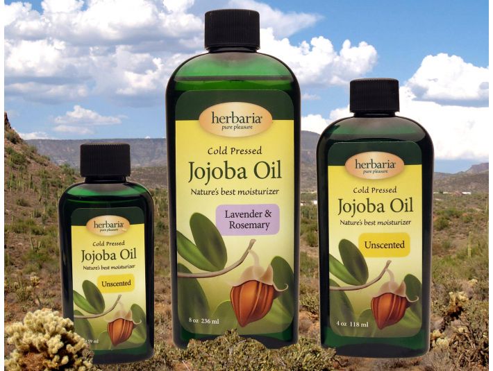 Herbaria cold pressed Jojoba Oil unscented and scented