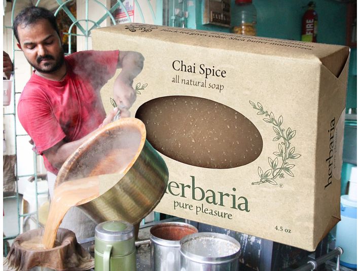 Herbaria all-natural Chai Spice Soap